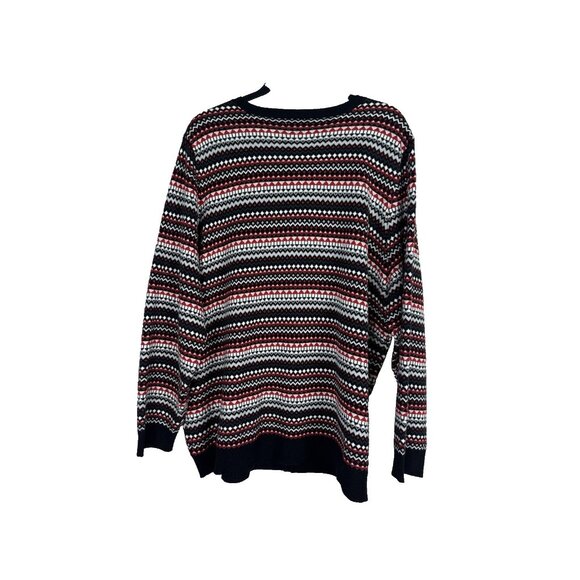 Croft & Barrow Womens 2X Nordic Knit Cardigan Geometric Cozy Holiday Cottagecore - Picture 2 of 7